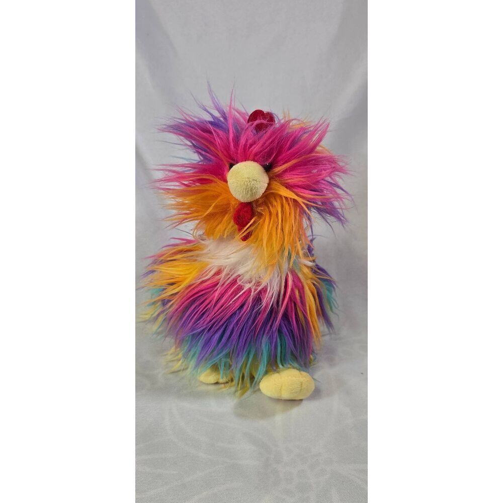 Wishpets Colorful Rooster Plush Greta Mae Sherbert